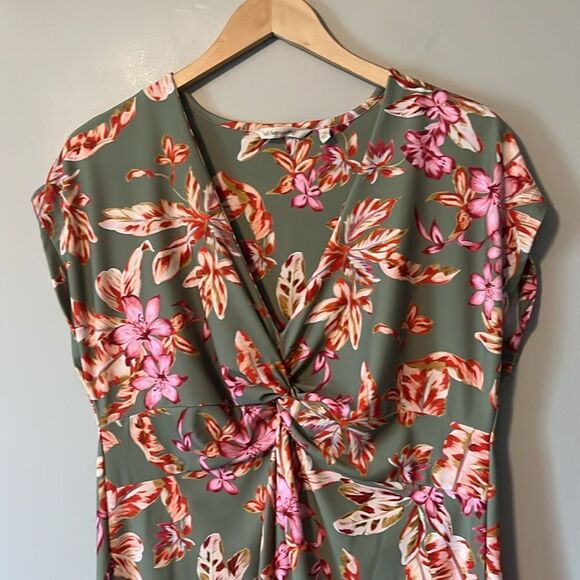 Soft Surroundings Floral Swim Dress Coverup Tropical Size Medium - Picture 3 of 13